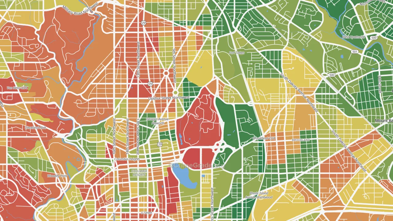 20317, DC Map of Drug-Related Crime Rates