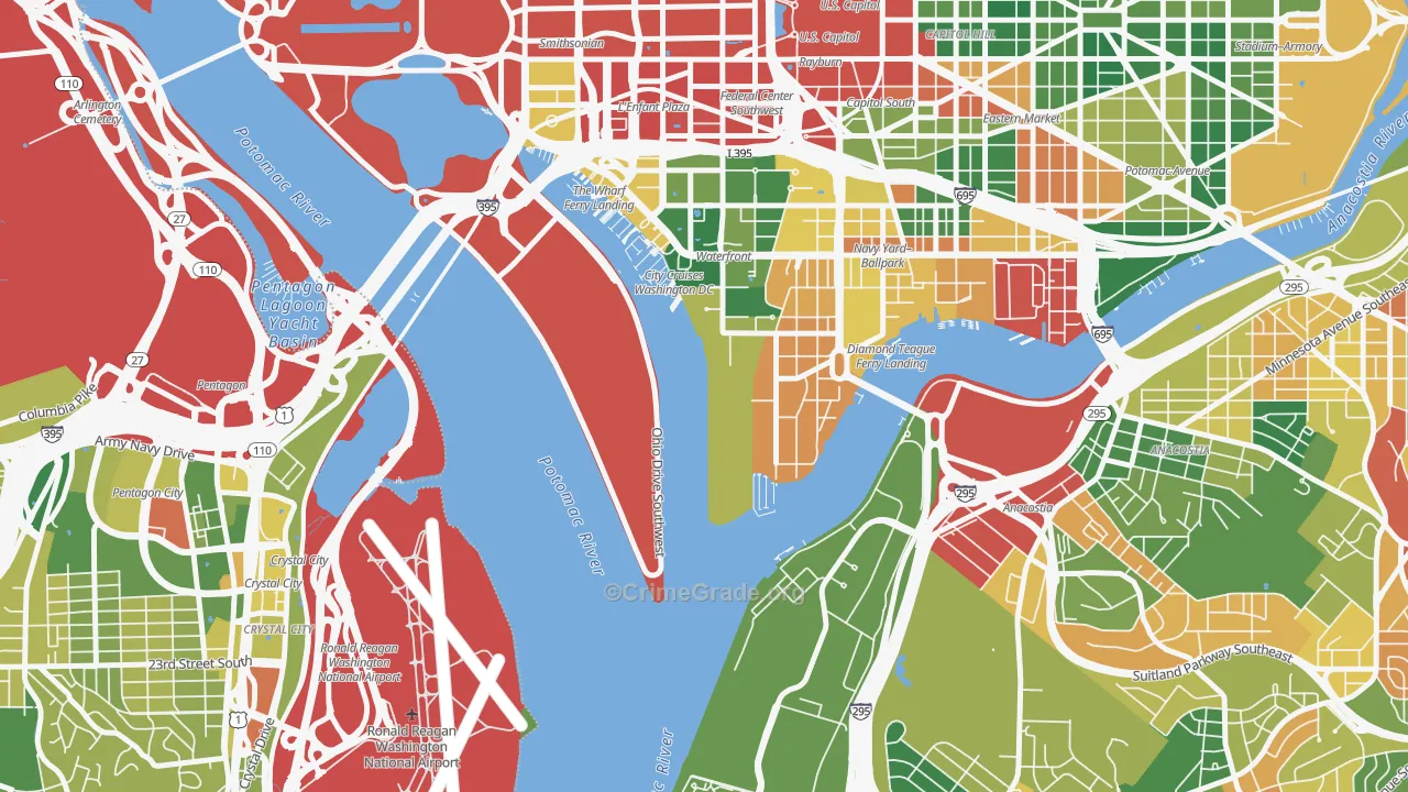 20319, DC Map of Drug-Related Crime Rates