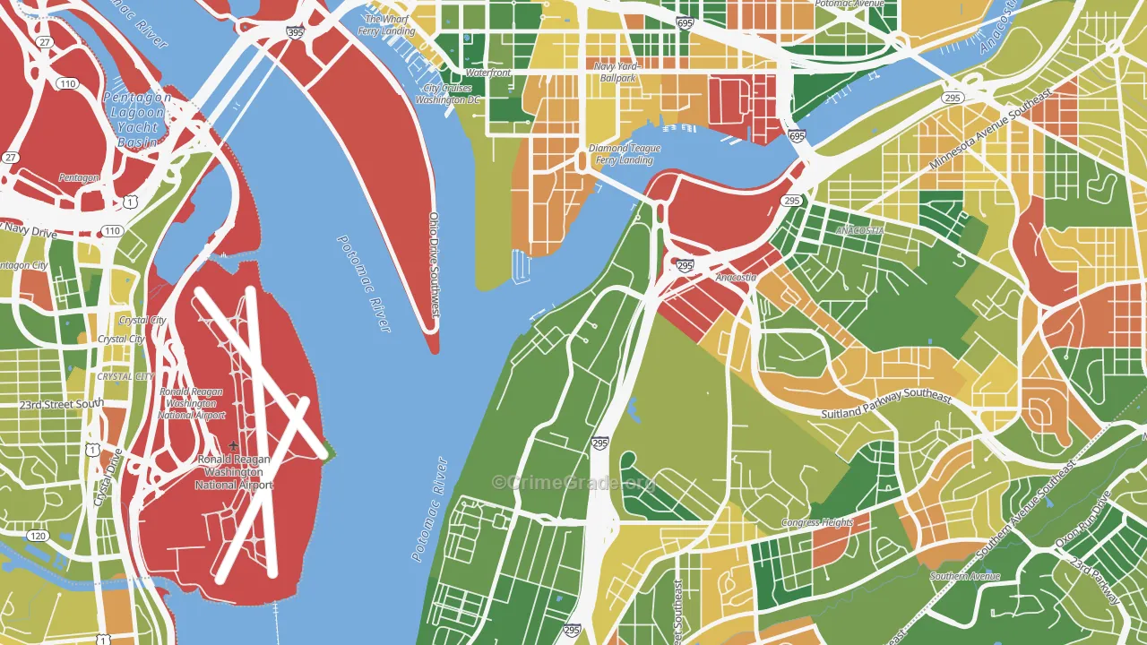 20373, DC Map of Drug-Related Crime Rates