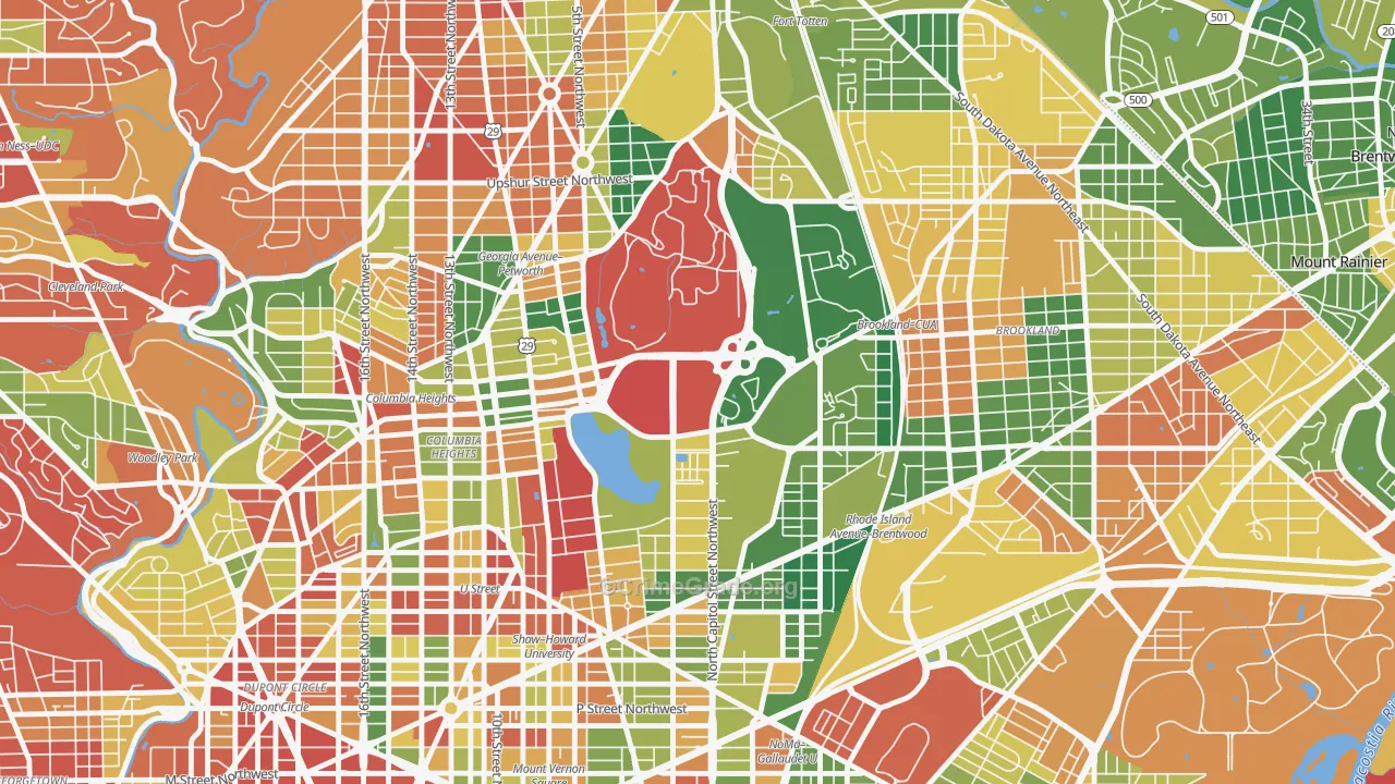 20422, DC Map of Drug-Related Crime Rates