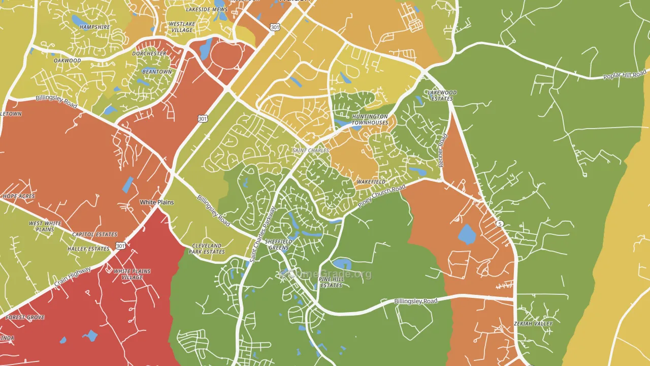 20602, MD Map of Drug-Related Crime Rates