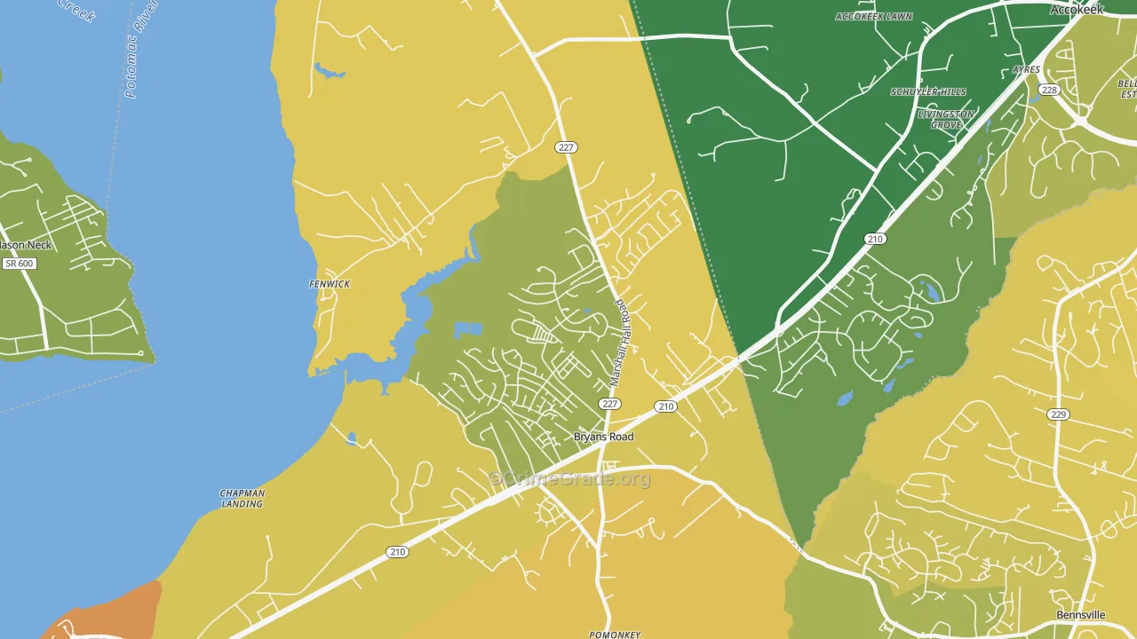20616, MD Map of Drug-Related Crime Rates