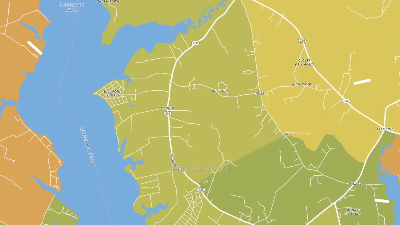 20621, MD Map of Drug-Related Crime Rates