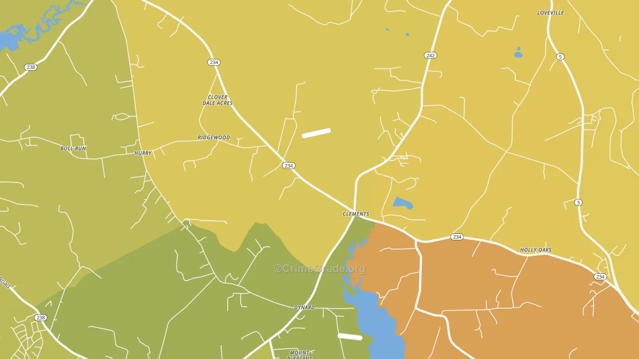 20624, MD Map of Drug-Related Crime Rates