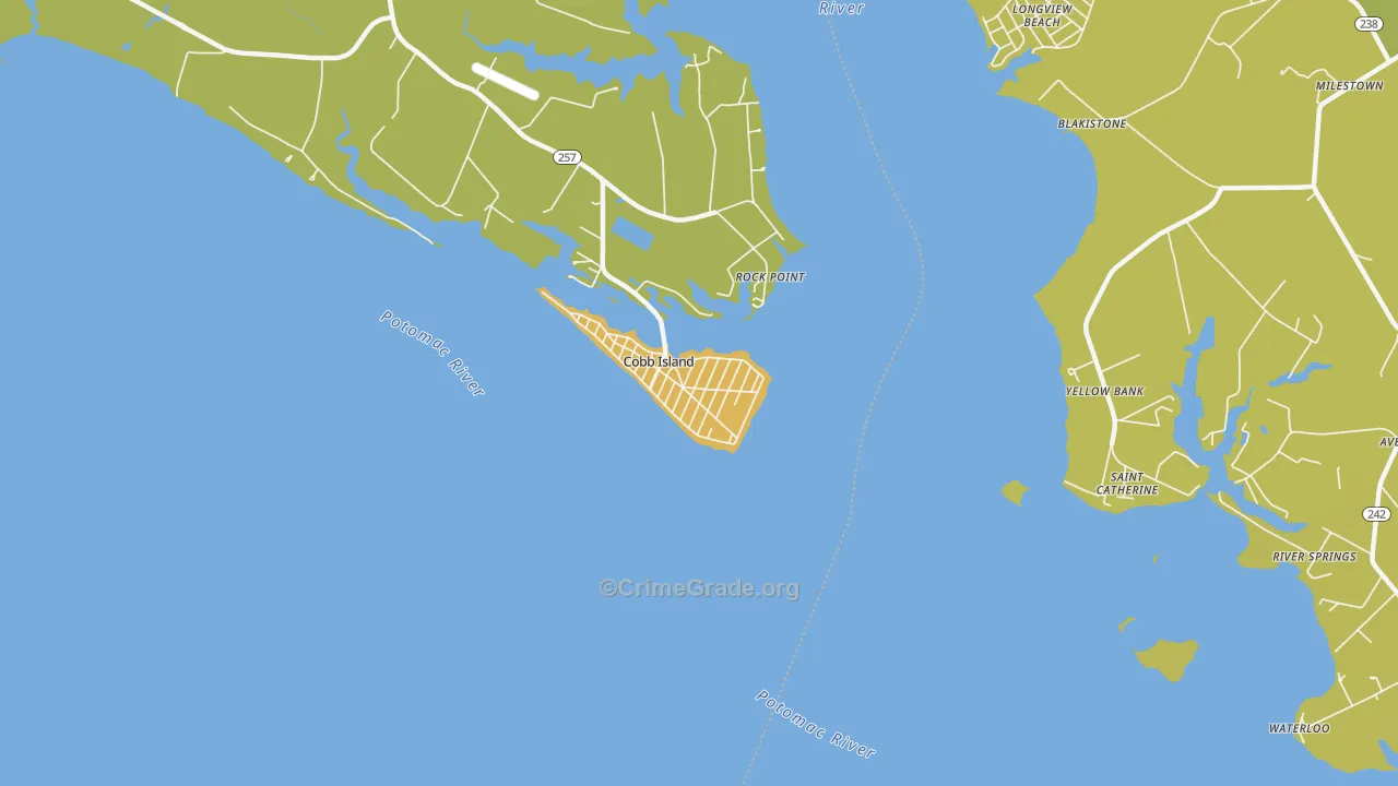 20625, MD Map of Drug-Related Crime Rates