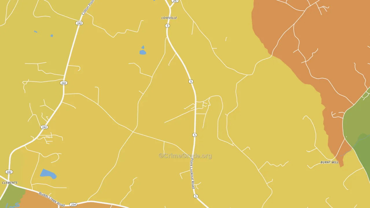 20656, MD Map of Drug-Related Crime Rates