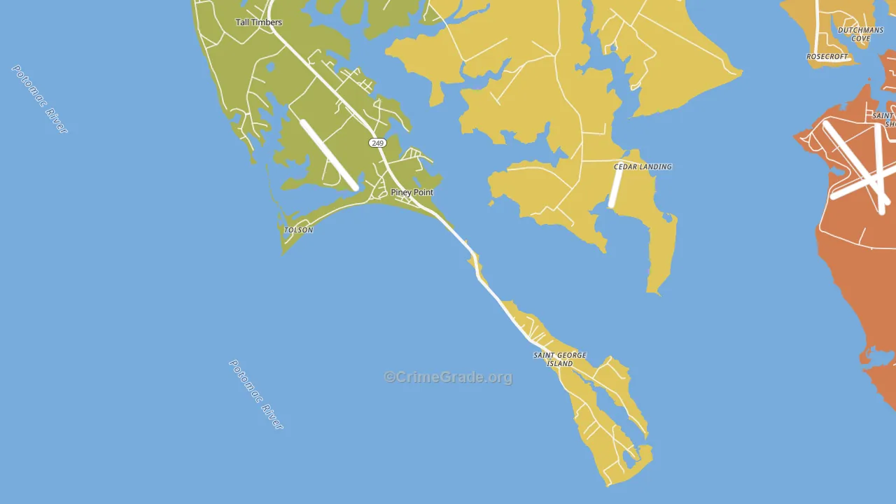 20674, MD Map of Drug-Related Crime Rates