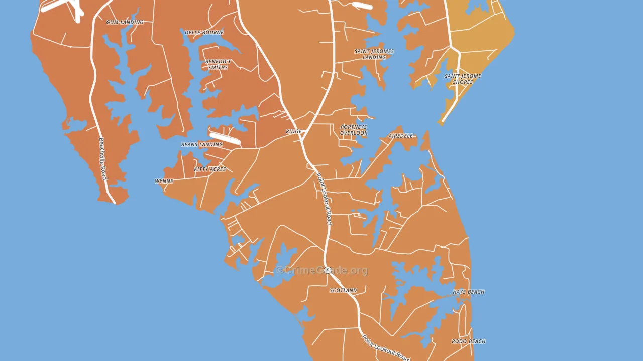 20680, MD Map of Drug-Related Crime Rates