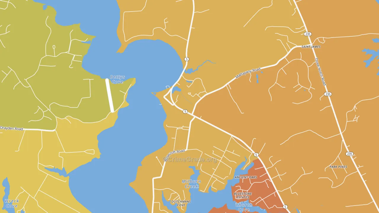 20686, MD Map of Drug-Related Crime Rates