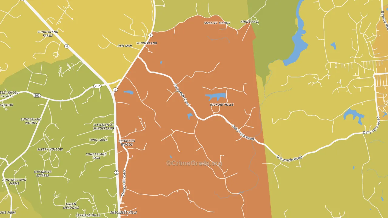 20689, MD Map of Drug-Related Crime Rates