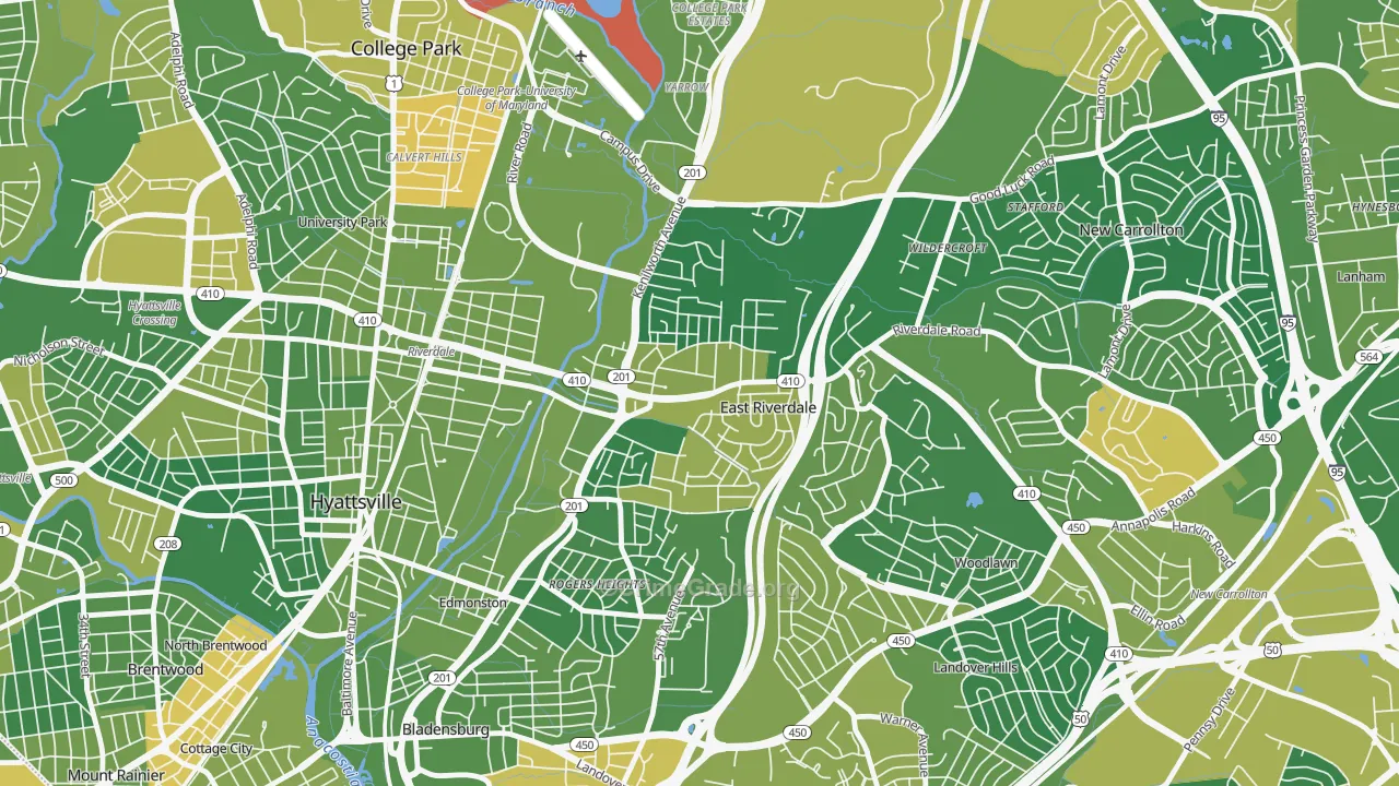 20737, MD Map of Drug-Related Crime Rates