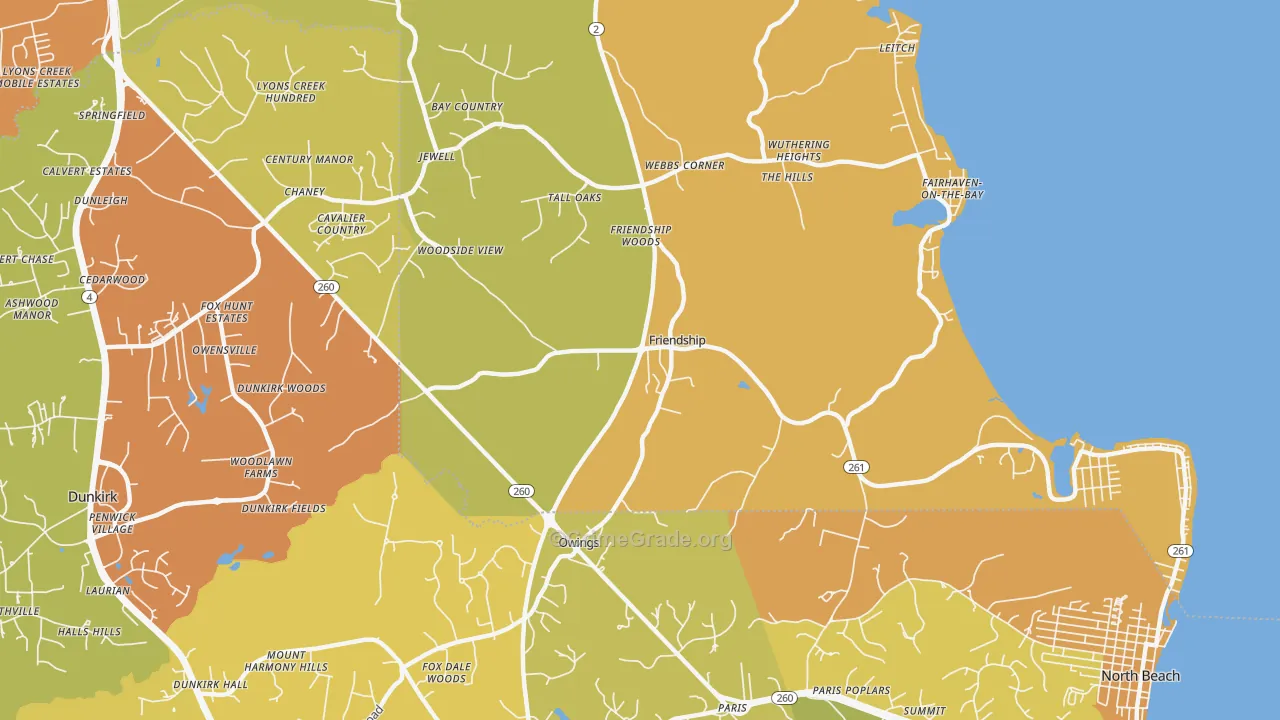 20758, MD Map of Drug-Related Crime Rates