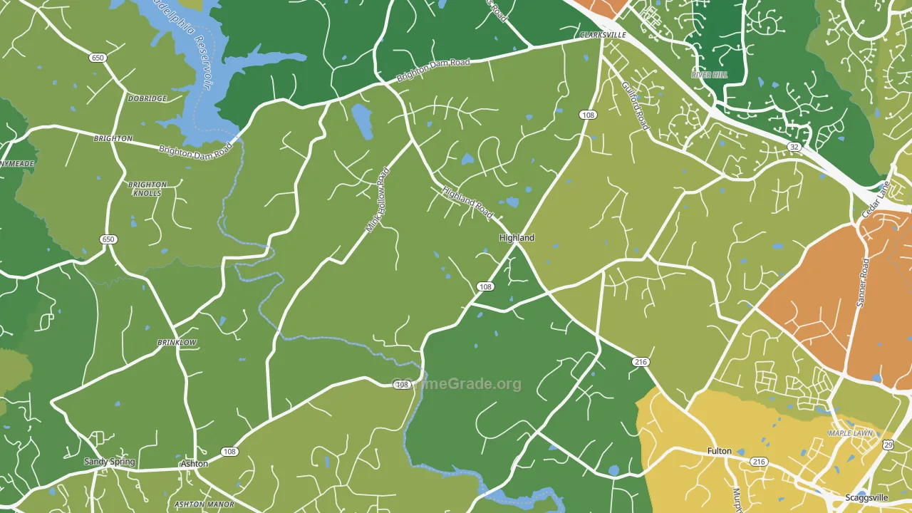 20777, MD Map of Drug-Related Crime Rates