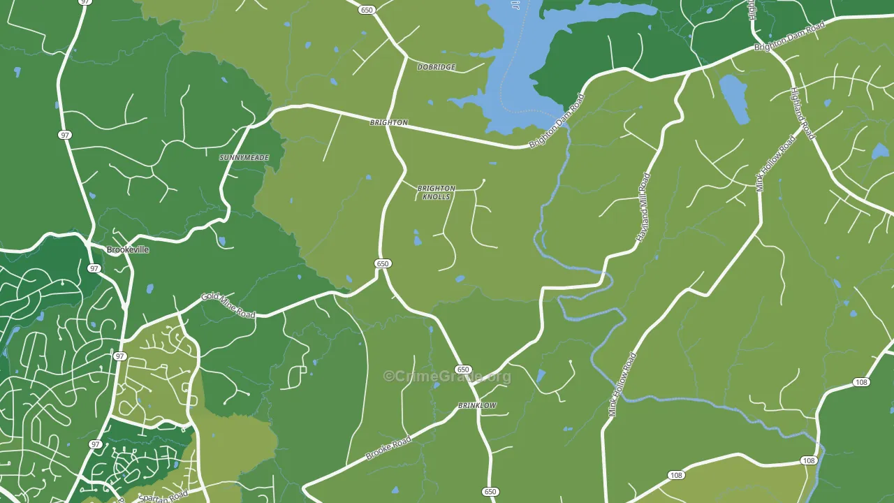 20862, MD Map of Drug-Related Crime Rates