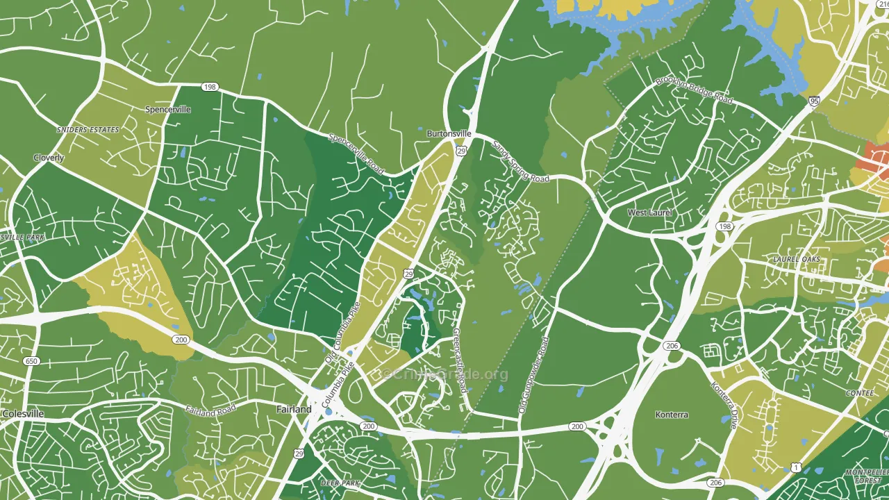 20866, MD Map of Drug-Related Crime Rates