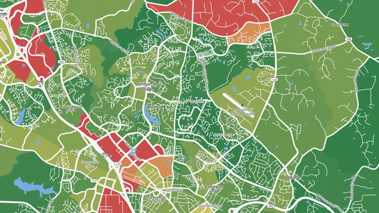20879, MD Map of Drug-Related Crime Rates