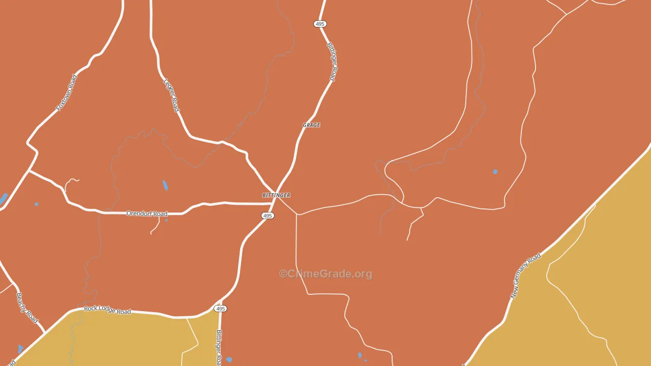 21522, MD Map of Drug-Related Crime Rates