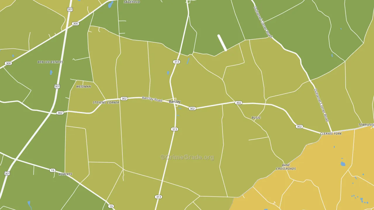 21607, MD Map of Drug-Related Crime Rates