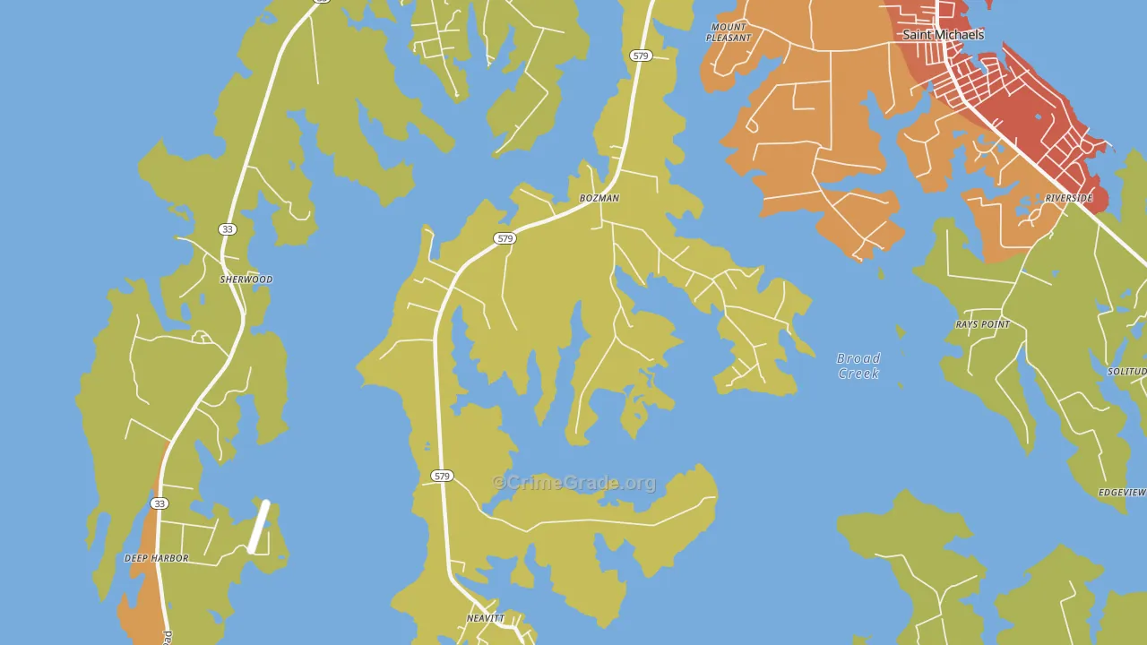 21612, MD Map of Drug-Related Crime Rates