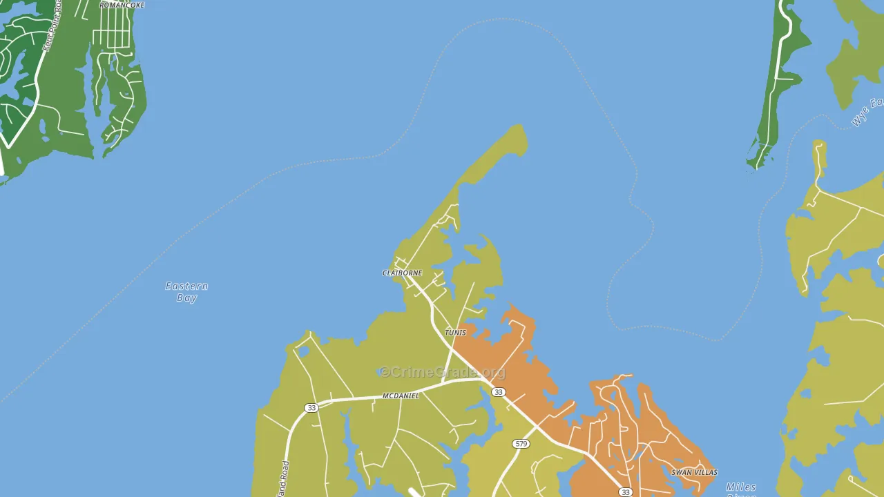 21624, MD Map of Drug-Related Crime Rates