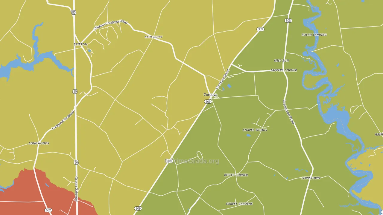 21625, MD Map of Drug-Related Crime Rates
