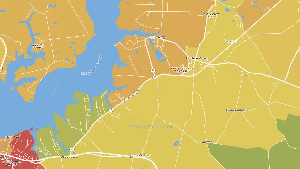 21631, MD Map of Drug-Related Crime Rates