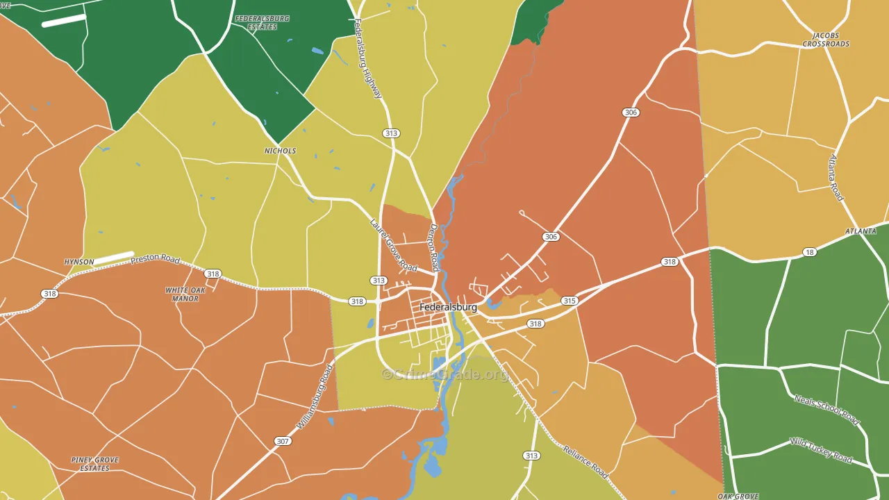 21632, MD Map of Drug-Related Crime Rates