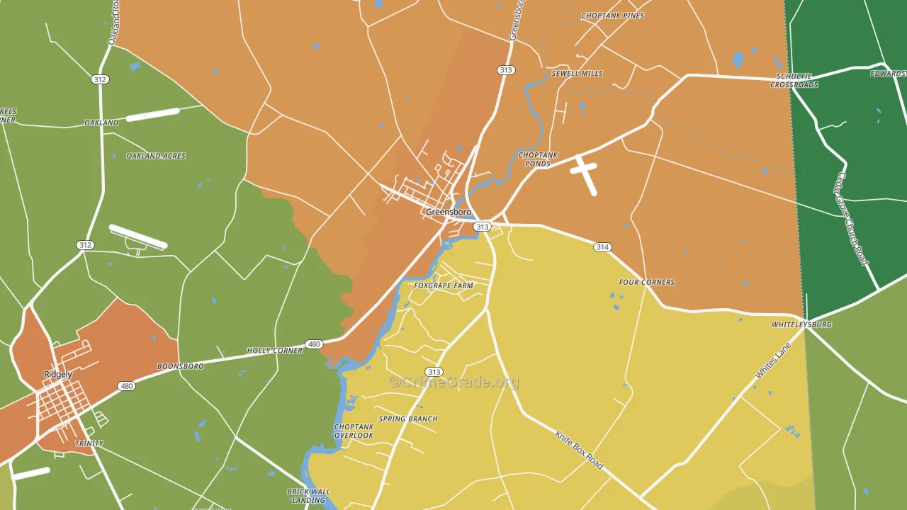 21639, MD Map of Drug-Related Crime Rates