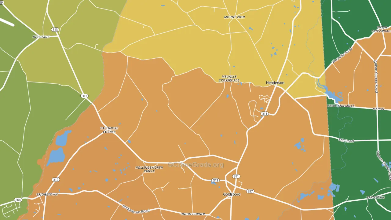 21640, MD Map of Drug-Related Crime Rates