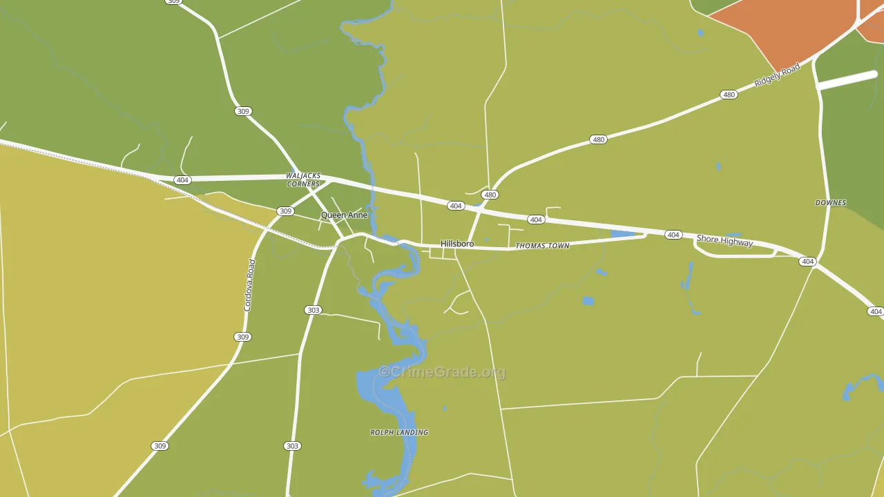 21641, MD Map of Drug-Related Crime Rates