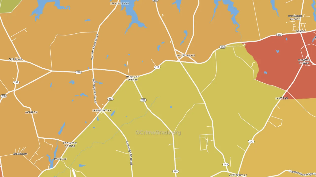 21645, MD Map of Drug-Related Crime Rates