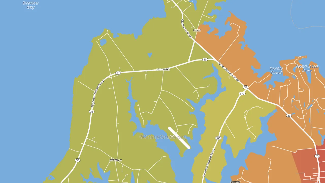 21647, MD Map of Drug-Related Crime Rates