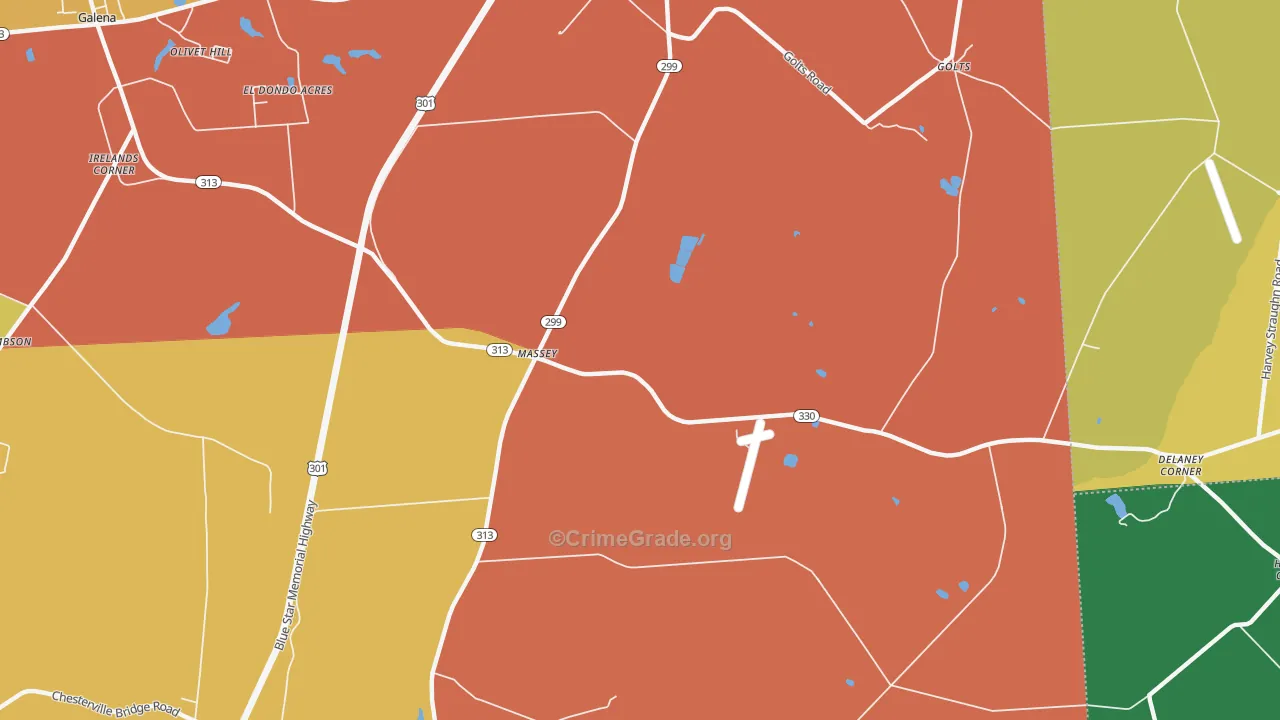 21650, MD Map of Drug-Related Crime Rates