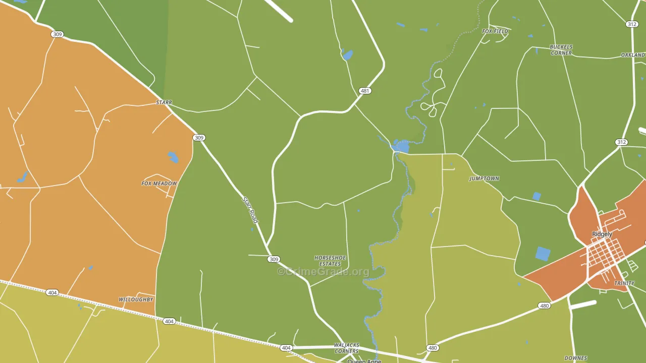 21657, MD Map of Drug-Related Crime Rates