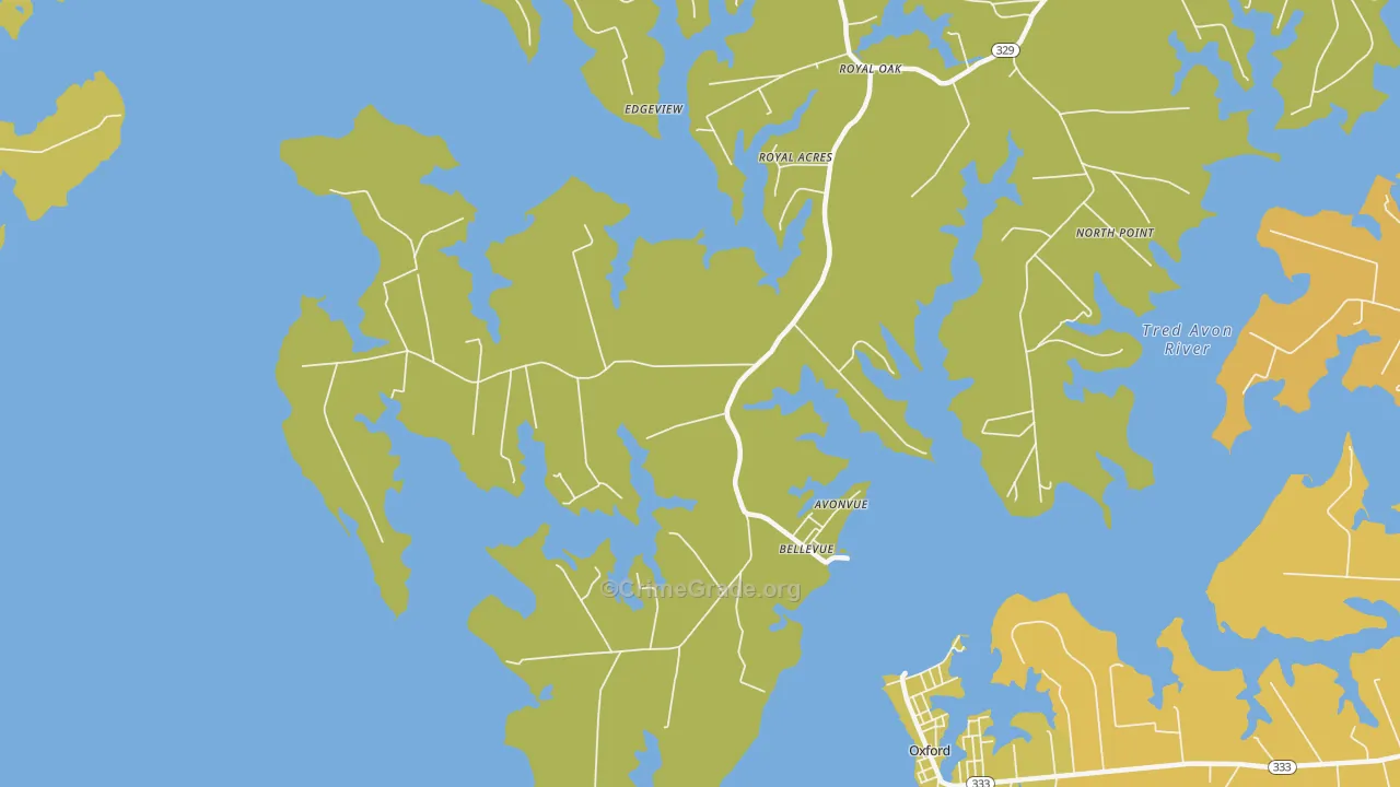 21662, MD Map of Drug-Related Crime Rates