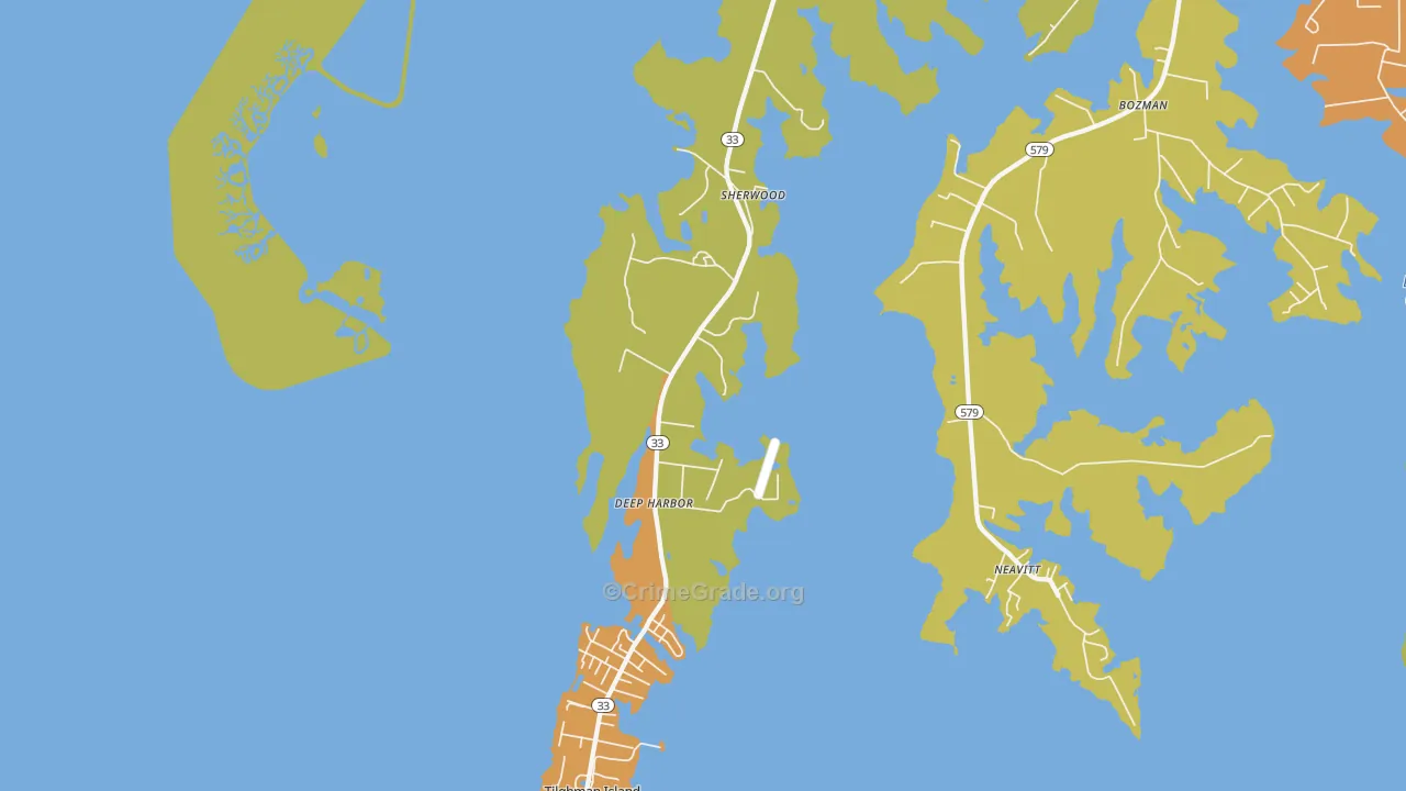 21665, MD Map of Drug-Related Crime Rates