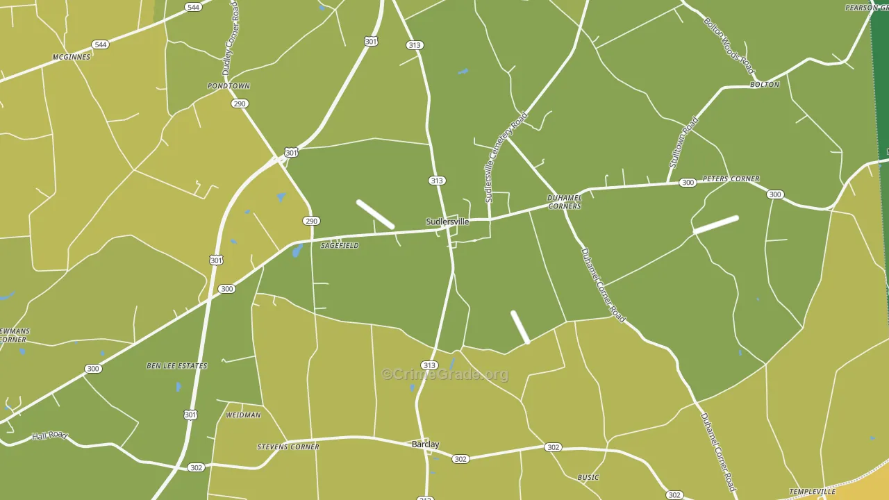 21668, MD Map of Drug-Related Crime Rates