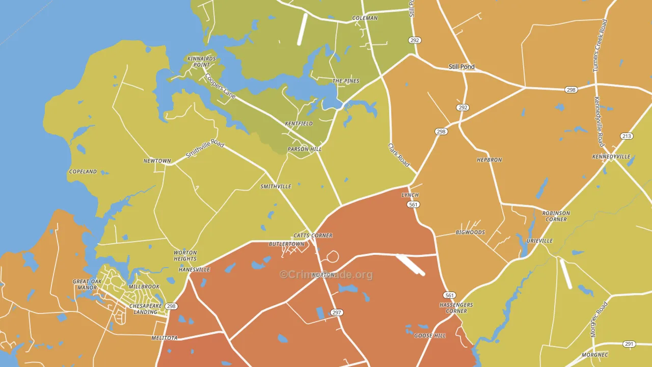 21678, MD Map of Drug-Related Crime Rates