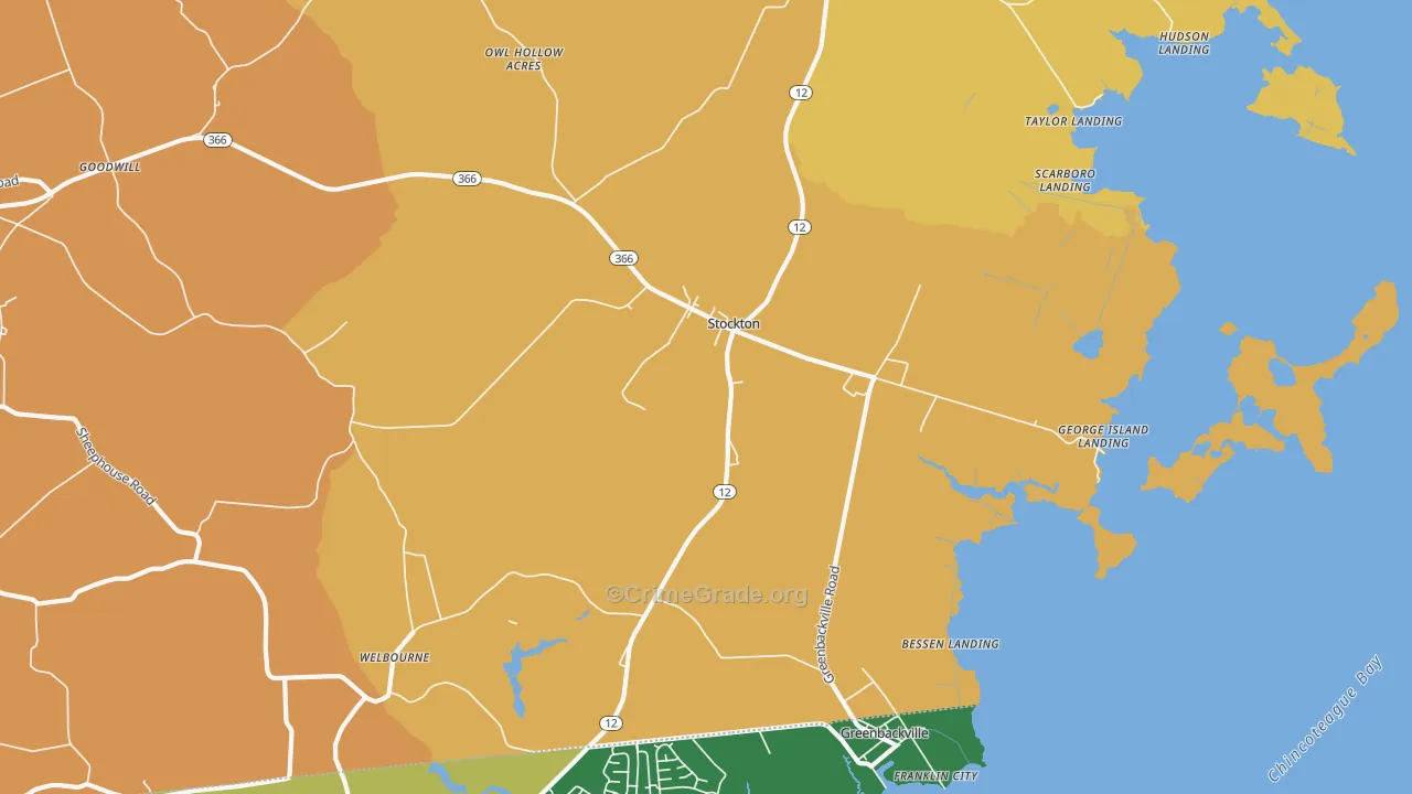 21864, MD Map of Drug-Related Crime Rates