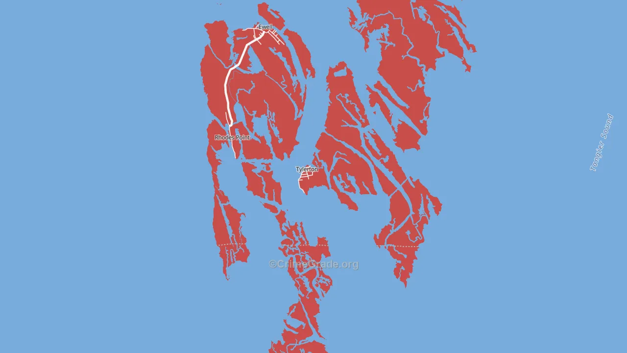 21866, MD Map of Drug-Related Crime Rates