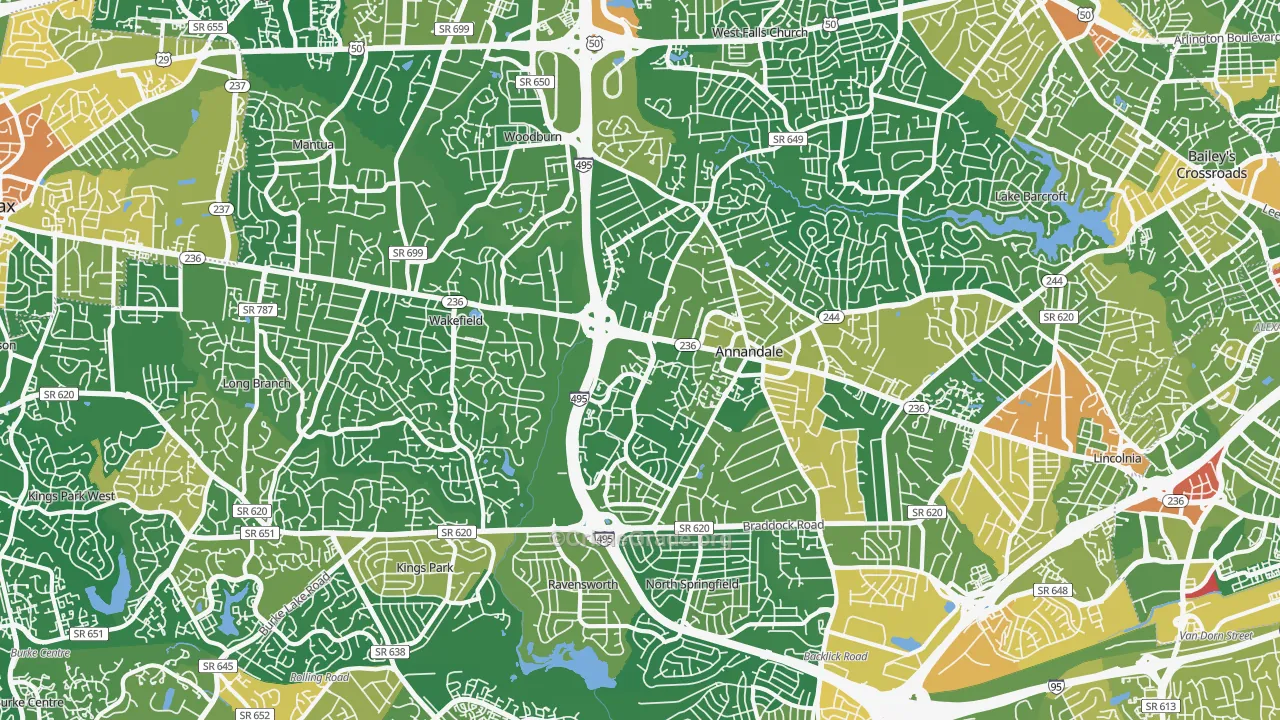 22003, VA Map of Drug-Related Crime Rates