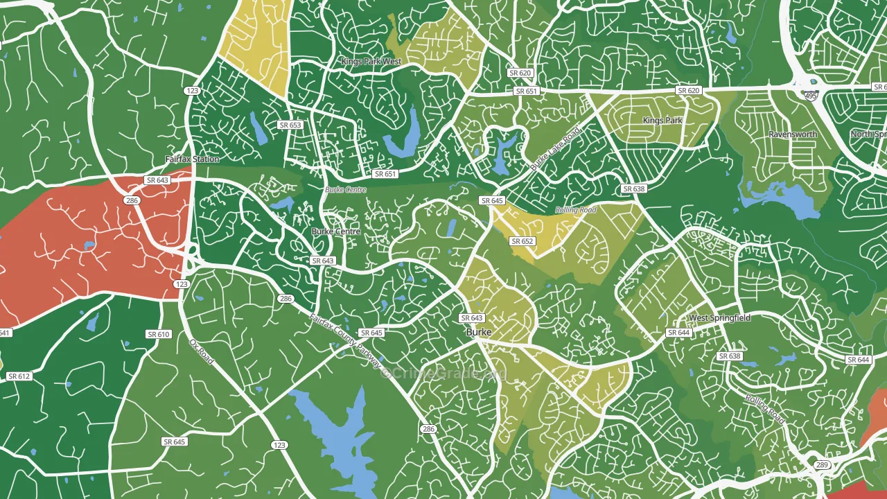 22015, VA Map of Drug-Related Crime Rates