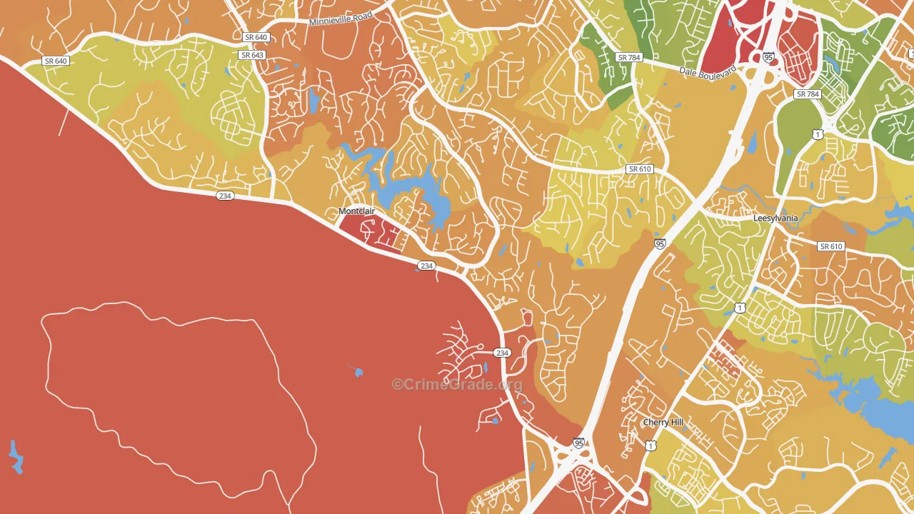 22025, VA Map of Drug-Related Crime Rates