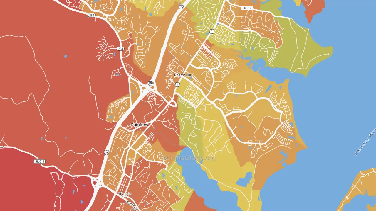 22026, VA Map of Drug-Related Crime Rates