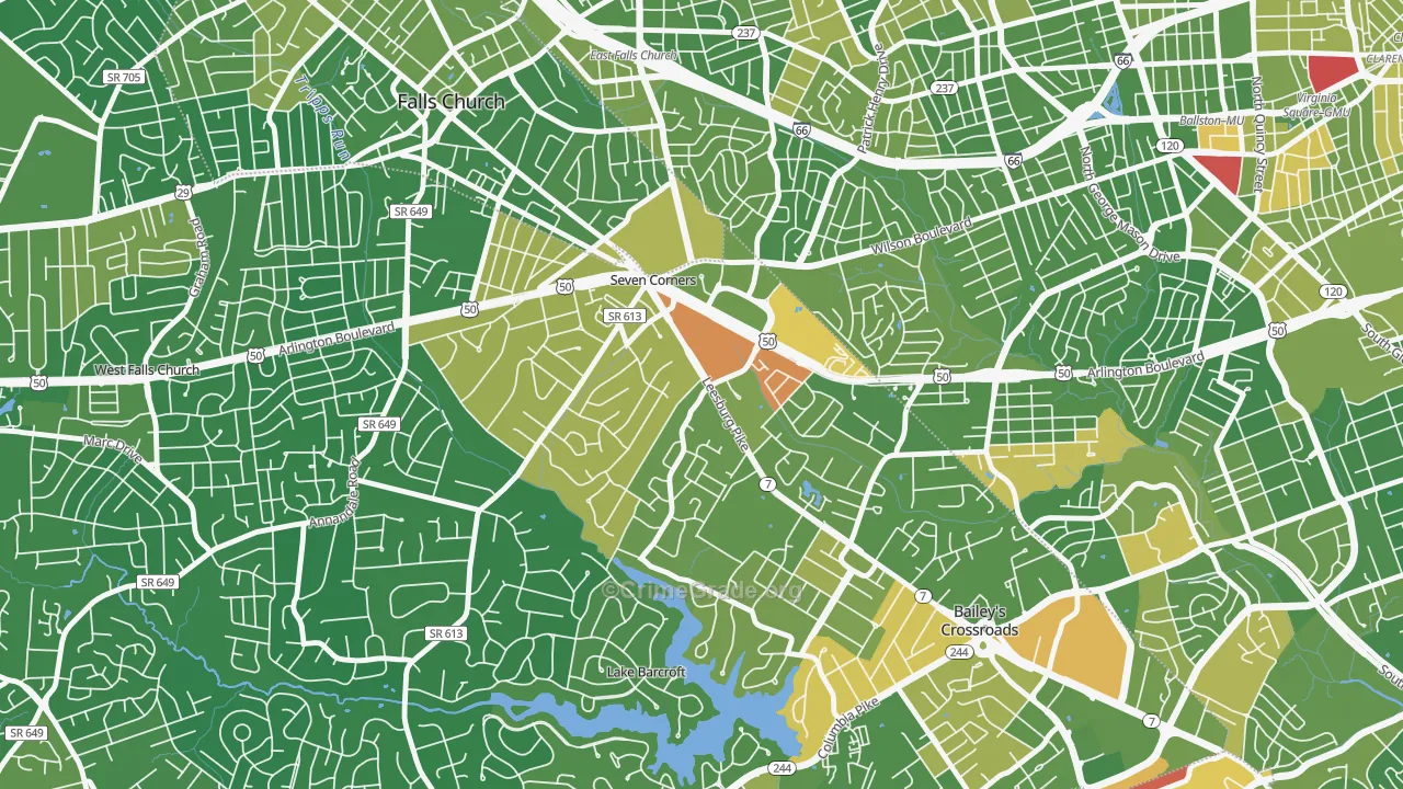 22044, VA Map of Drug-Related Crime Rates