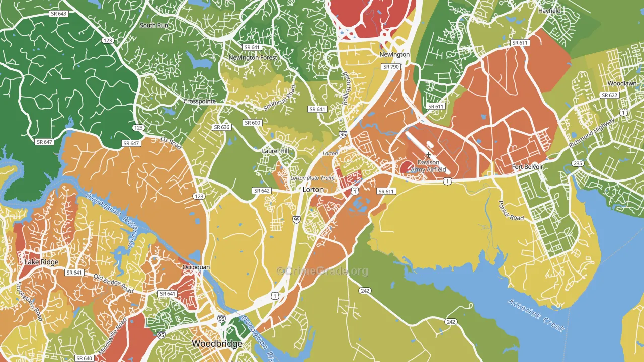 22079, VA Map of Drug-Related Crime Rates