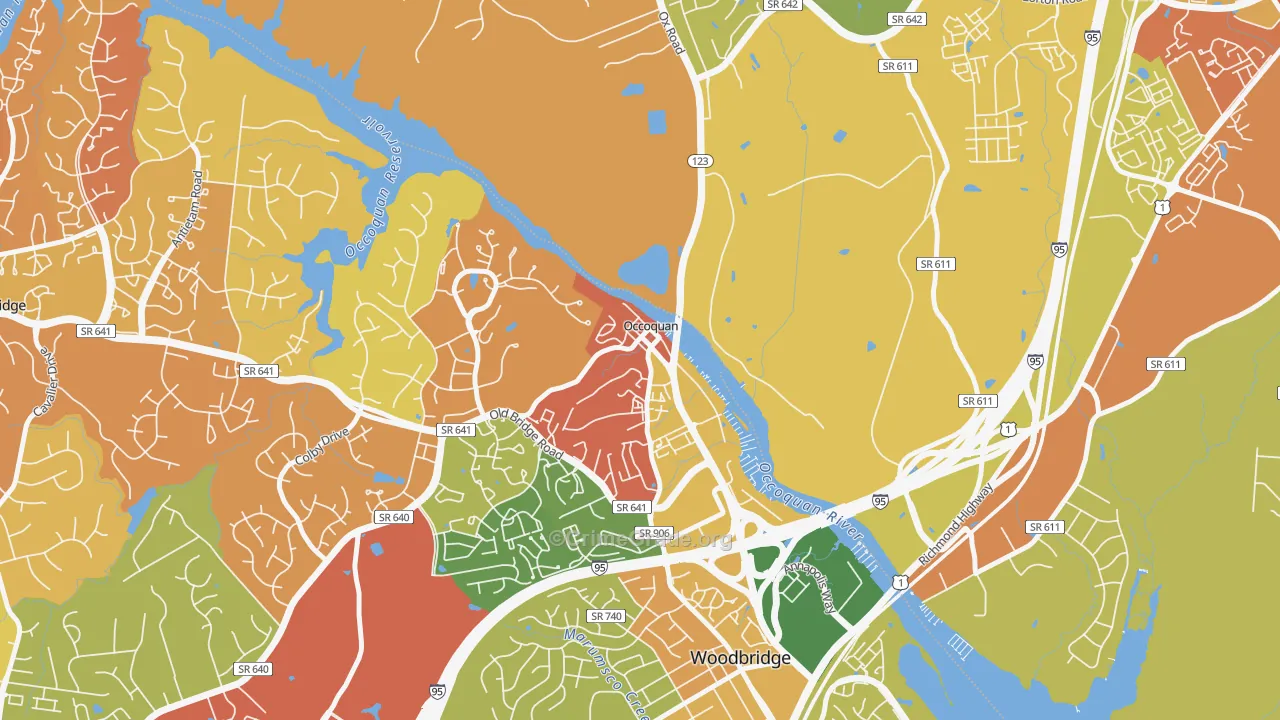 22125, VA Map of Drug-Related Crime Rates
