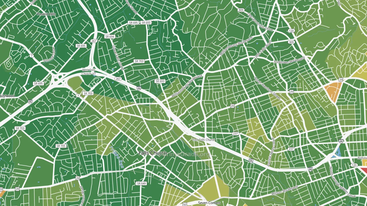 22213, VA Map of Drug-Related Crime Rates