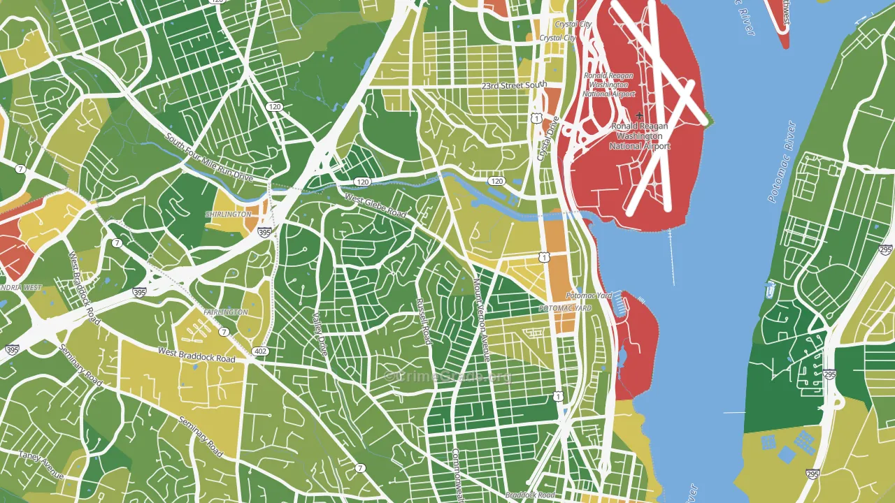 22305, VA Map of Drug-Related Crime Rates