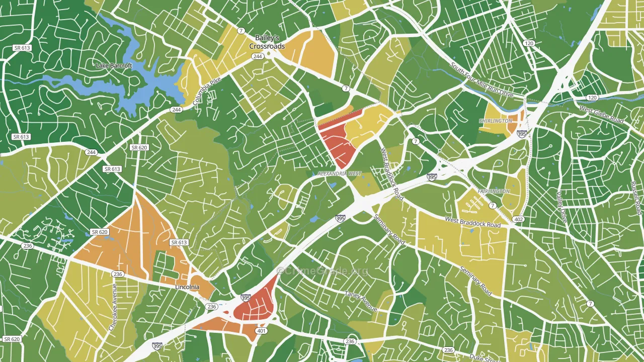 22311, VA Map of Drug-Related Crime Rates